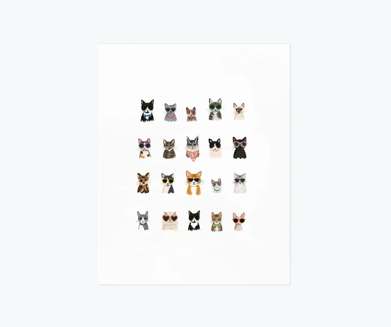 美國 RIFLE PAPER 藝術畫報/ Cool Cats/ 20.32X25.4CM