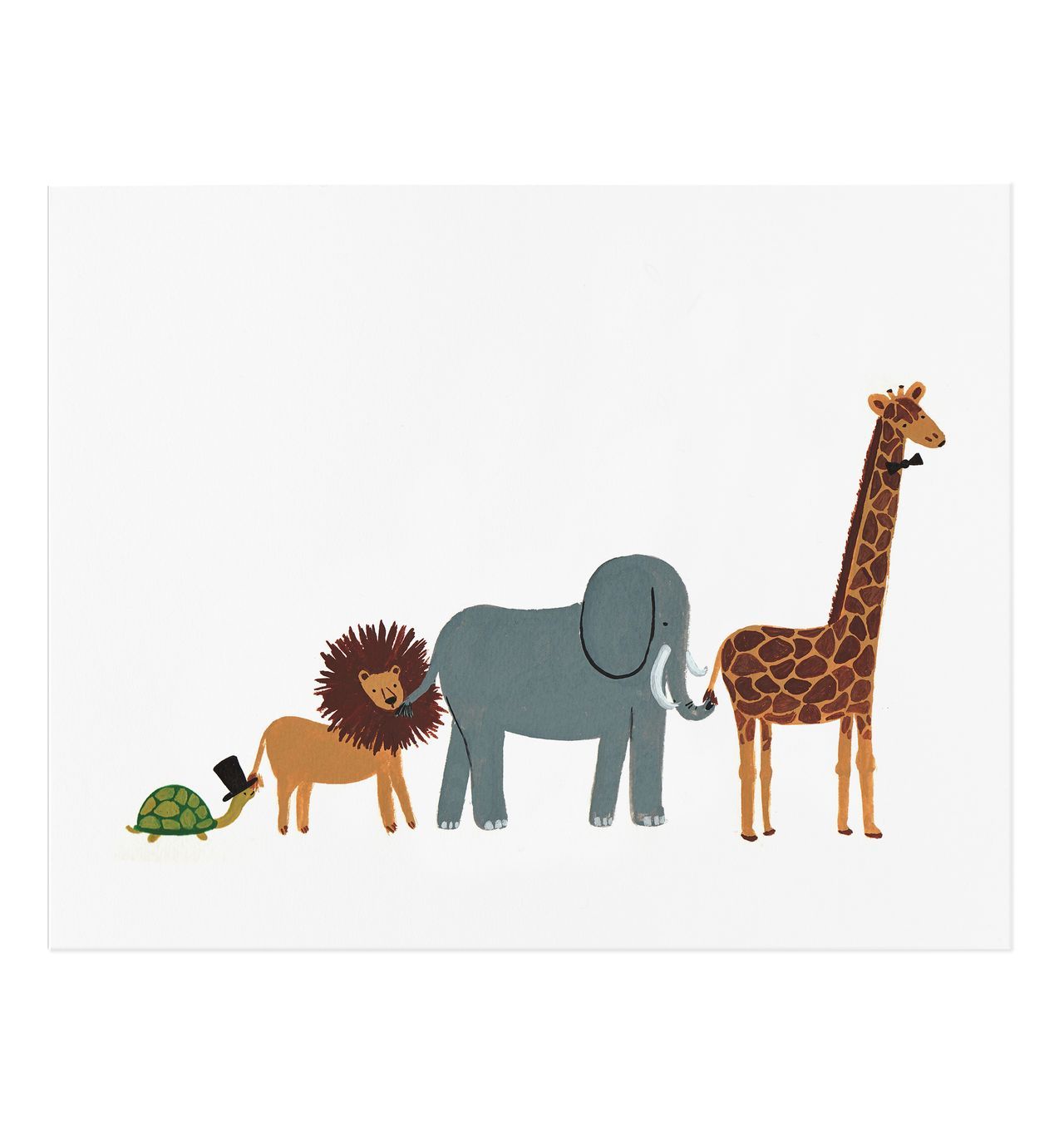 美國 RIFLE PAPER 藝術畫報/ Animal Parade/ 20.32X25.4CM