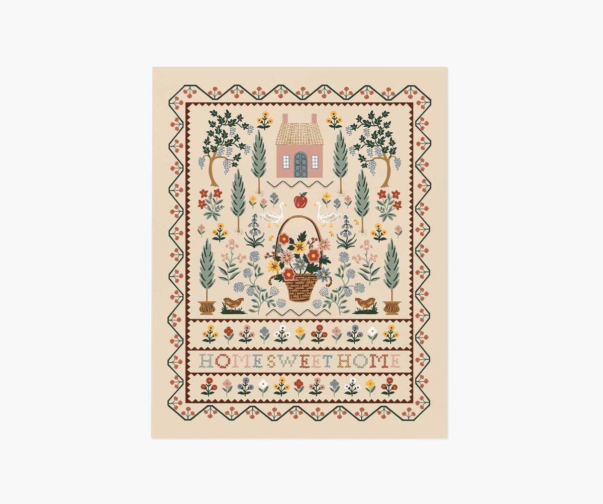 美國 RIFLE PAPER 藝術畫報/ Home Sweet Home/ 20.32X25.4CM