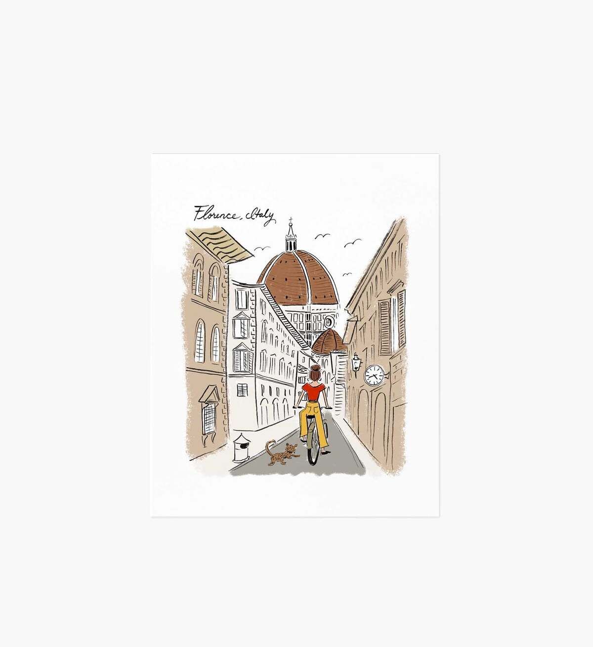 美國 RIFLE PAPER 藝術畫報/ Florence Travel Sketch/ 20.32X25.4CM