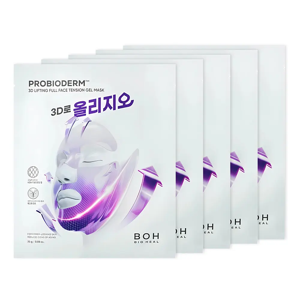 BIOHEAL BOH 3D全臉提拉凝膠面膜/25gx5片/平行輸入