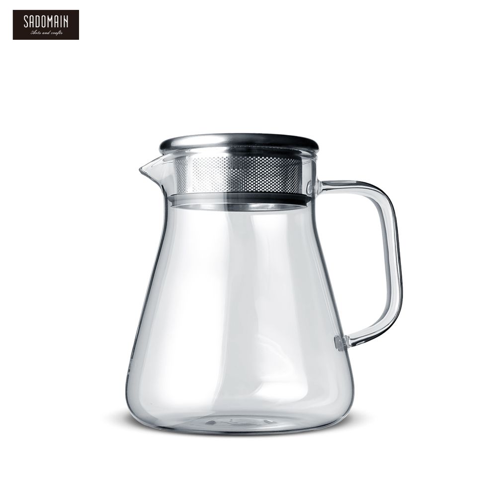 【仙德曼SADOMAIN】耐熱玻璃泡茶壺天幕直火花茶壺-800ml