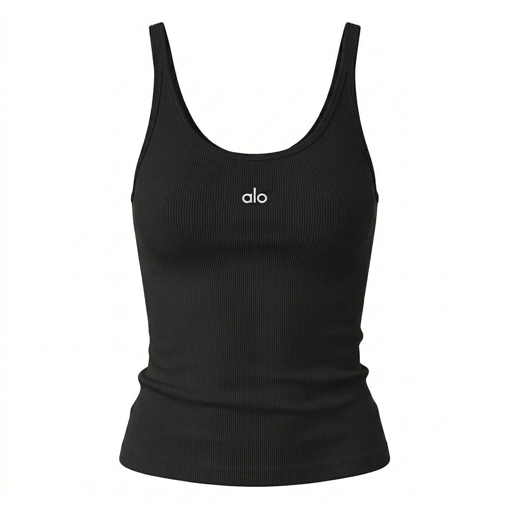 alo Ribbed Prosper Tank 羅紋莫代爾貼身背心/ 黑色 Black/ 預購 L