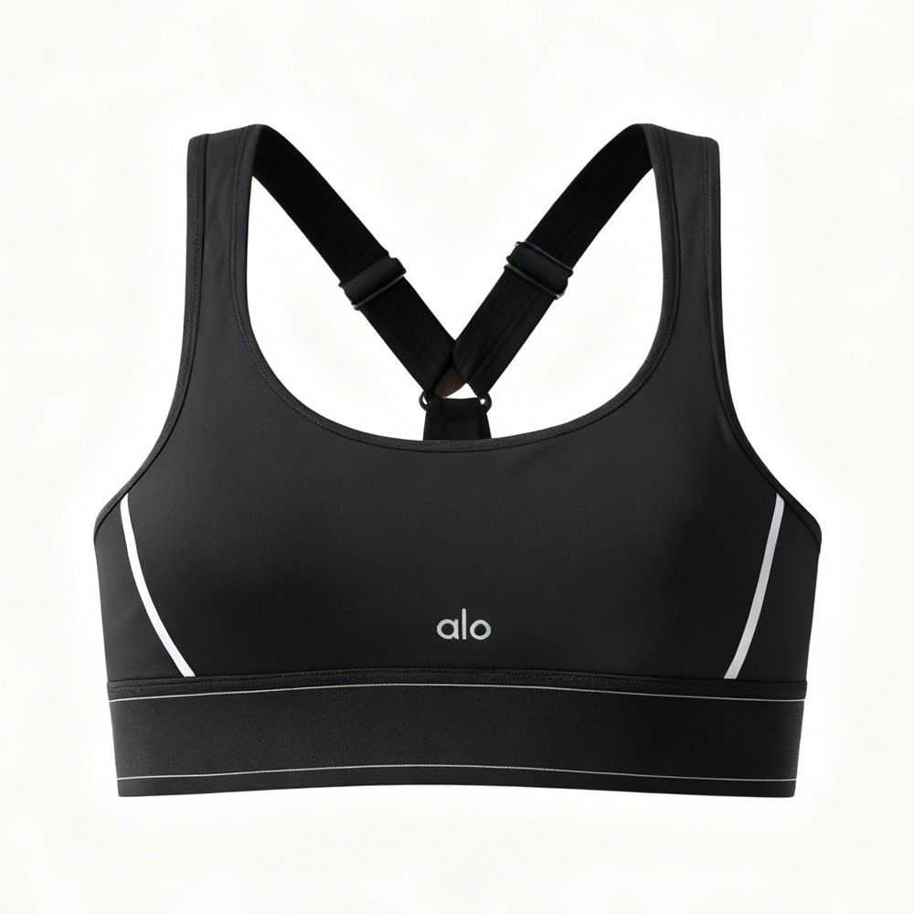 alo Airlift Suit Up Bra 高包覆運動內衣/ 黑白 Black/White/ 預購 L