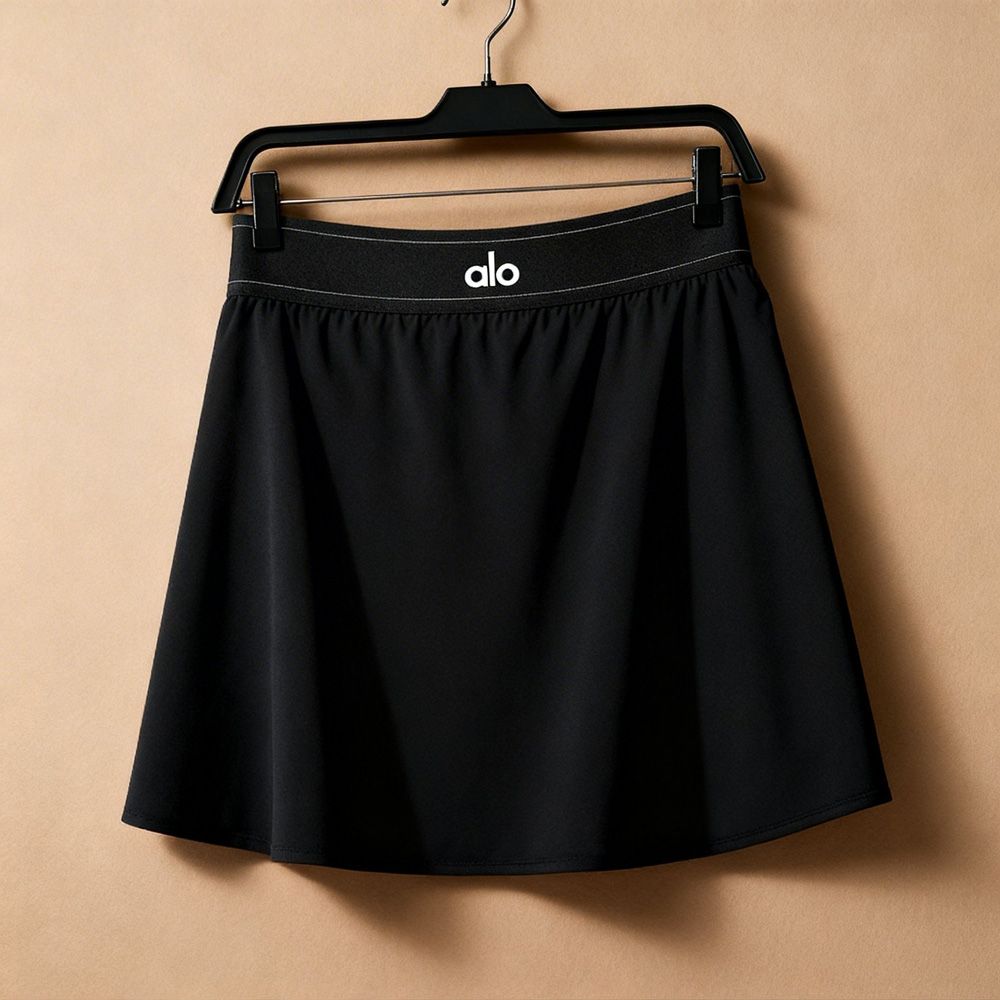 alo Match Point Tennis Skirt 輕量運動網球裙/ 黑色 Black/ 預購 L