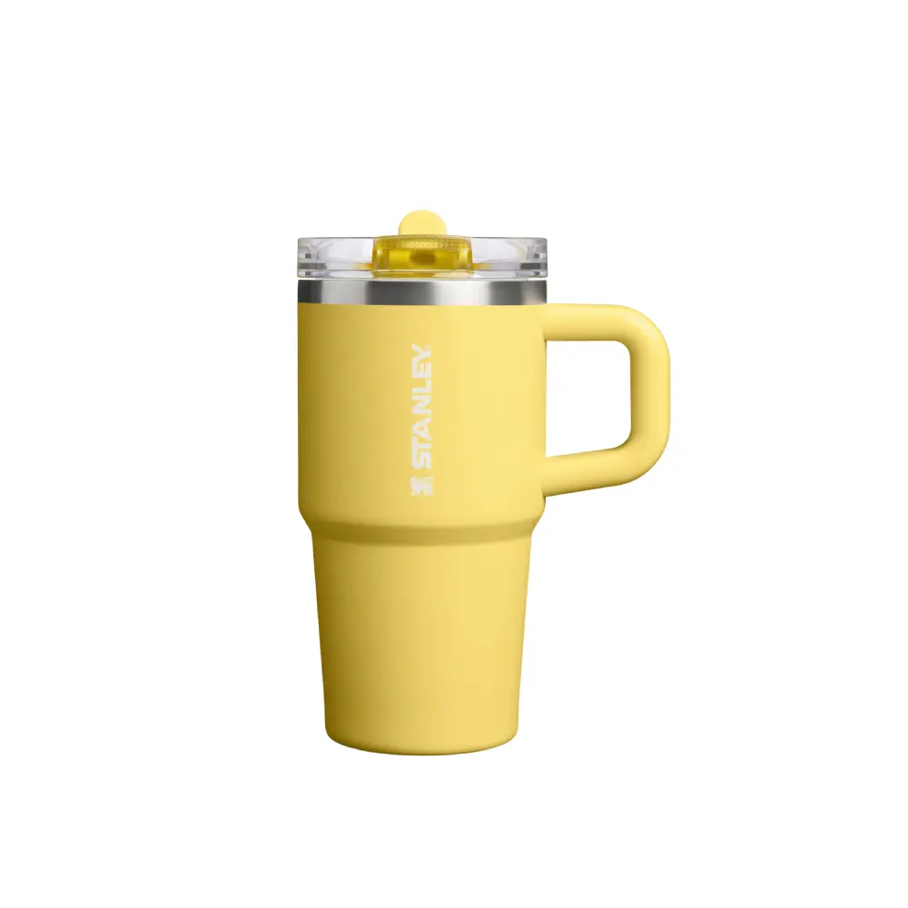 STANLEY防漏吸管隨手杯/ 0.59L/ 金盞黃
