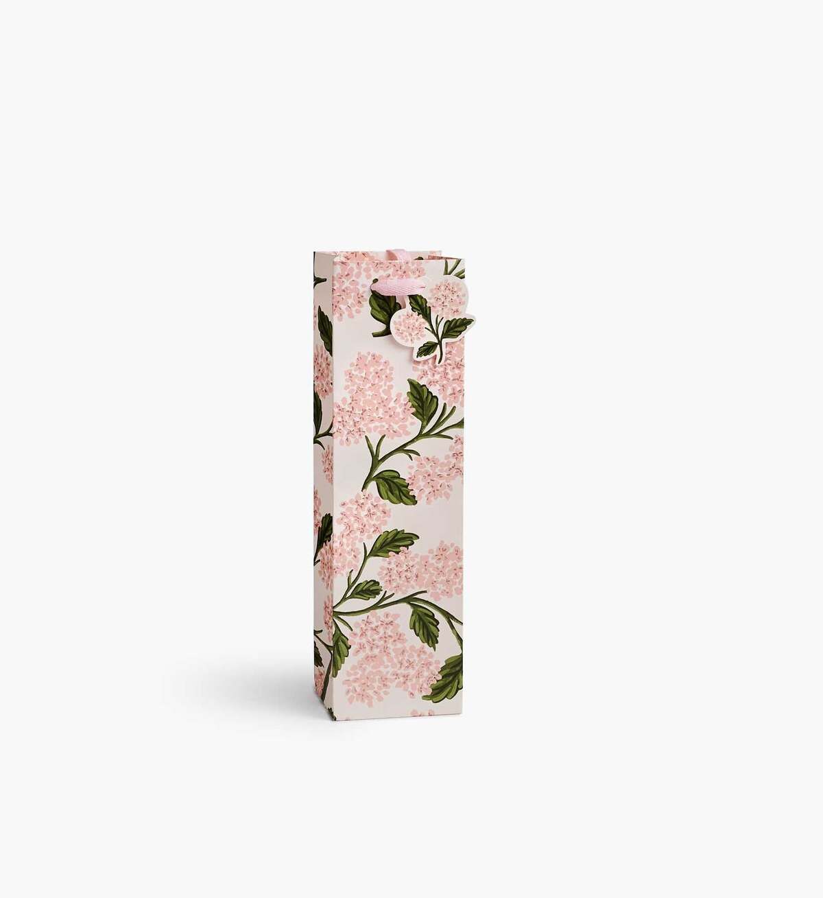 美國 RIFLE PAPER 包裝提袋/ Wine/ Pink Hydrangea