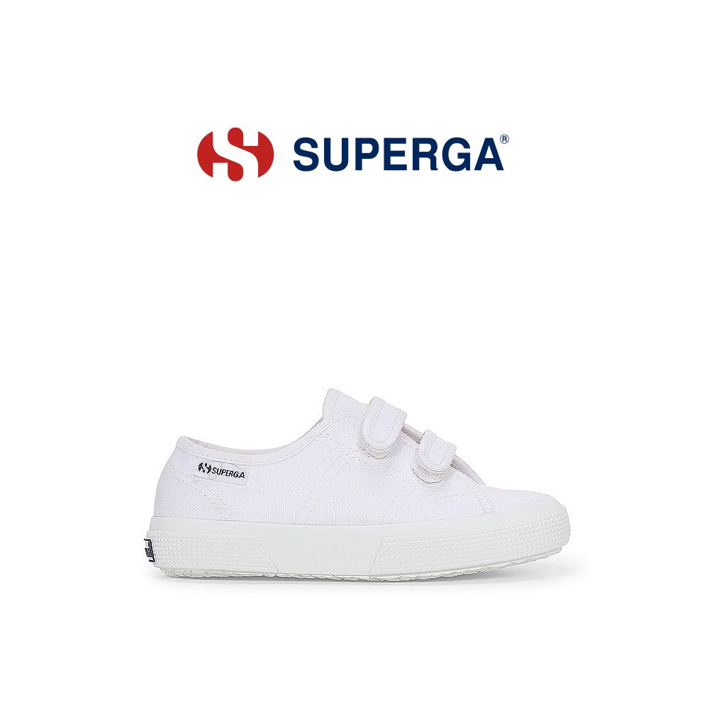 【SUPERGA】童鞋 3750 LEGGERA KIDS STRAPS (S51425W-901)/ 白色/ 30