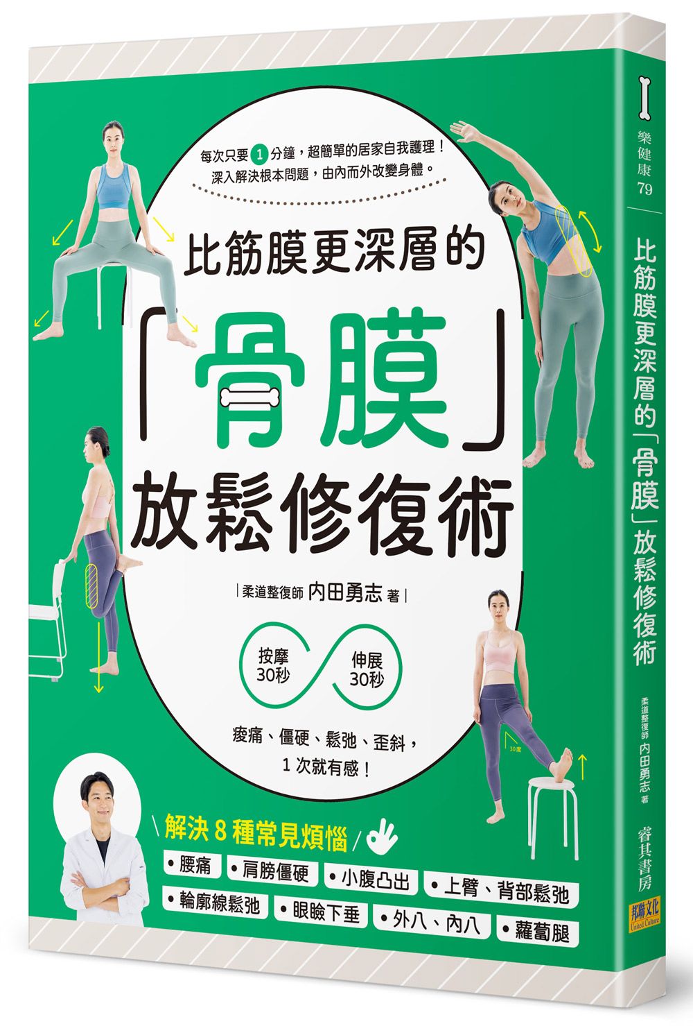 比筋膜更深層的骨膜放鬆修復術: 按摩30秒+伸展30秒, 痠痛、僵硬、鬆弛、歪斜, 1次就有感!