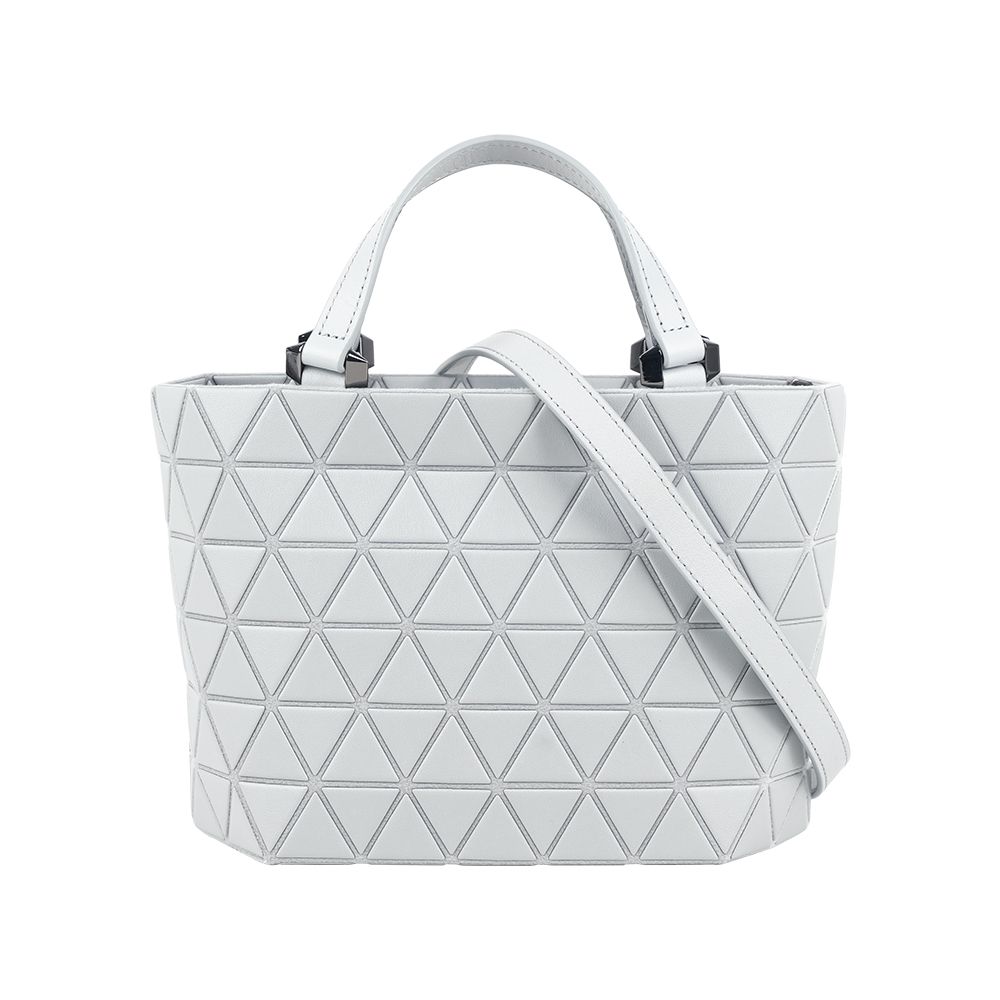 【ISSEY MIYAKE】Bao Bao Crystal Matte 霧面迷你手提/斜背包(淺灰色)/ 平行輸入