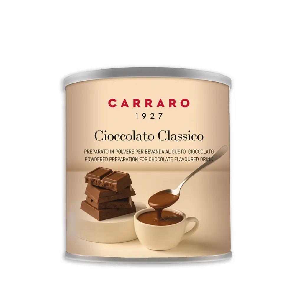 【CARRARO】義大利罐裝 風味巧克力 可可粉 (500g/罐) / 經典巧克力