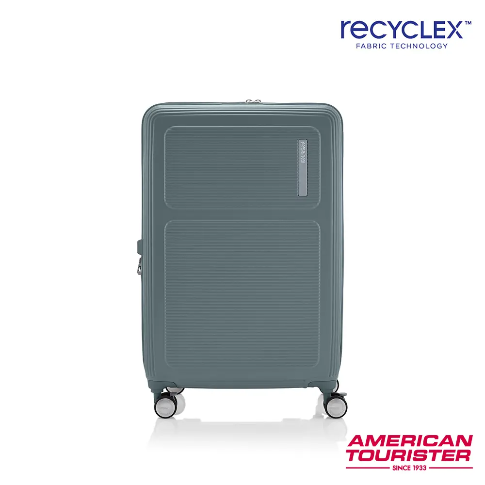 AMERICAN TOURISTER美國旅行者 28吋 MAXIVO 2/8抗菌可擴充PC防盜拉鍊煞車輪行李箱/ 森林綠