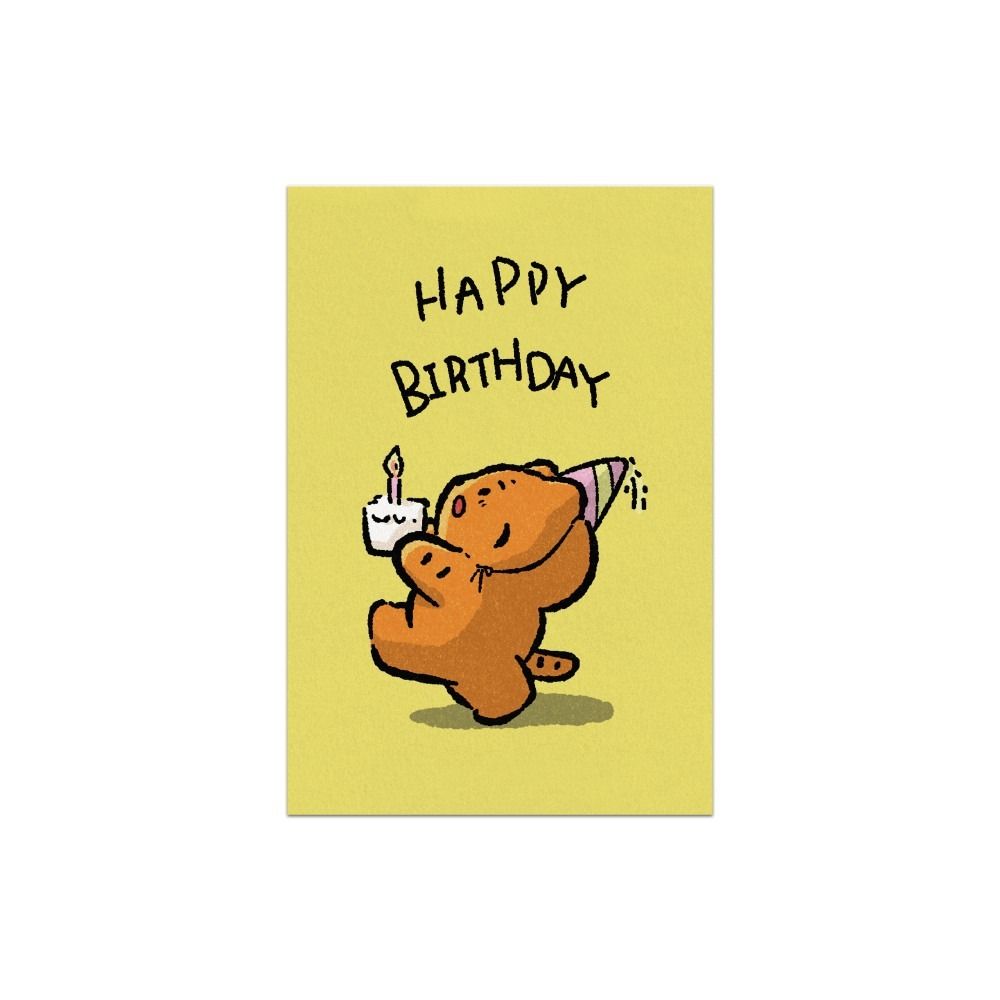 韓國 MUZIK TIGER 明信片/ Happy Birthday