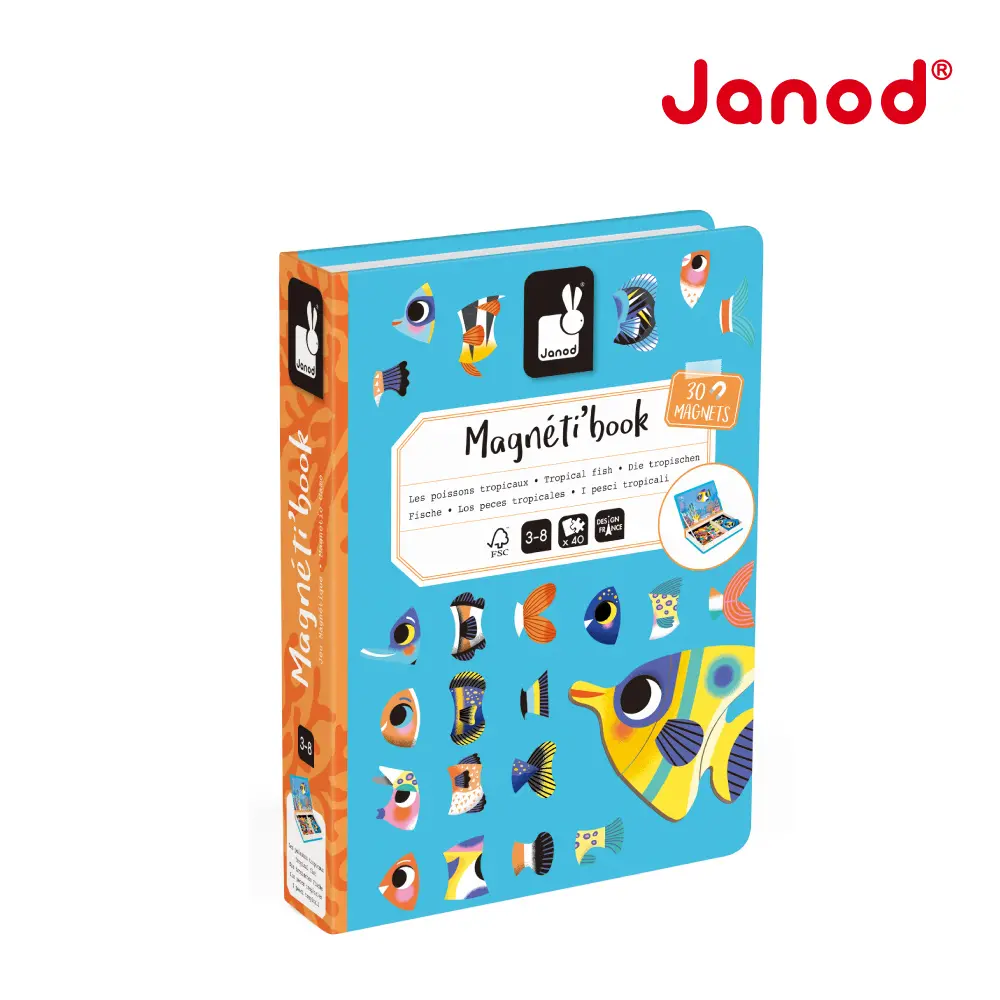 Janod磁鐵遊戲書/ 熱帶魚