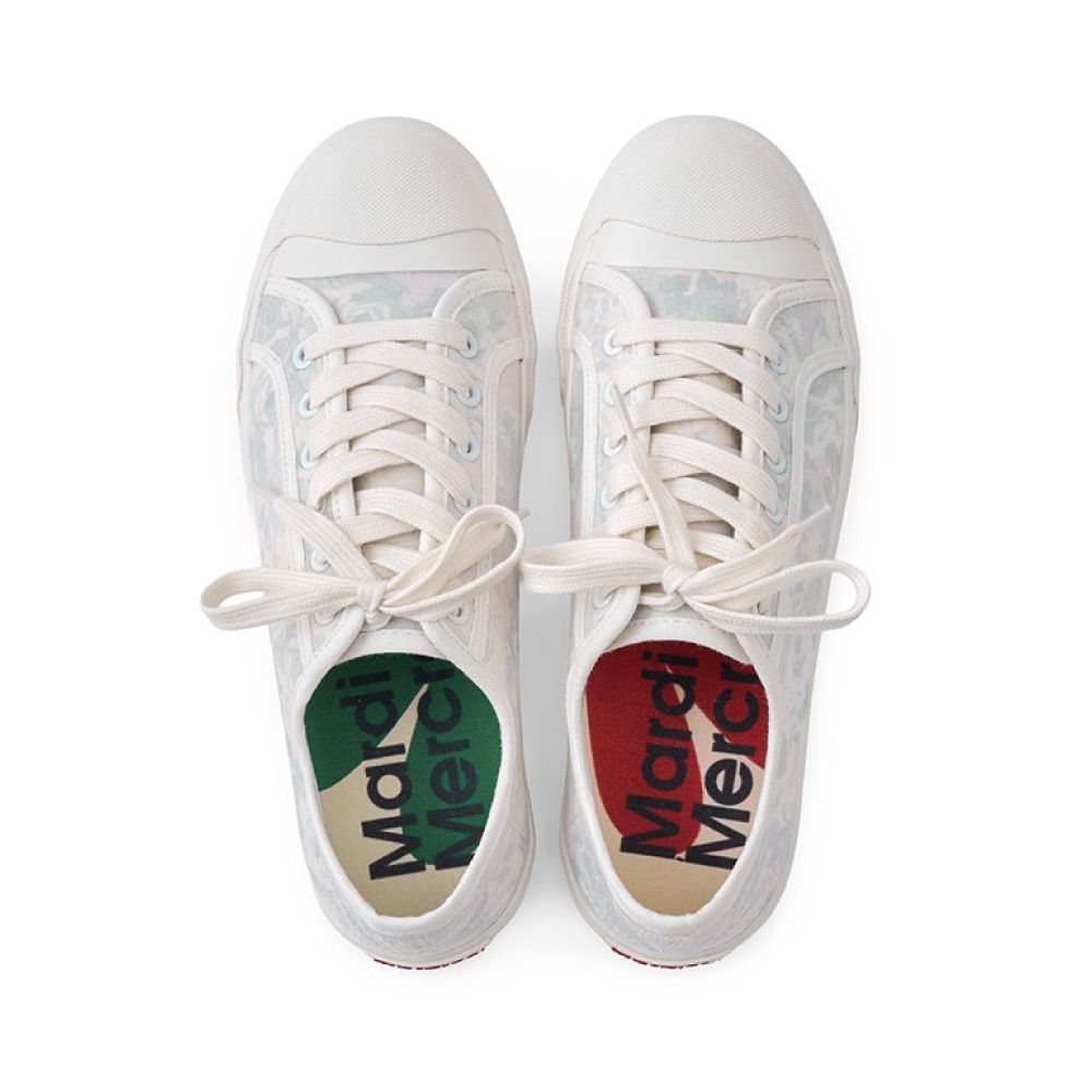 韓國 Mardi Mercredi FLEUR ECLORE SNEAKERS 花卉低筒休閒鞋/ 灰藍/灰色 ASHBLUE GREY/ 預購 24.5 cm