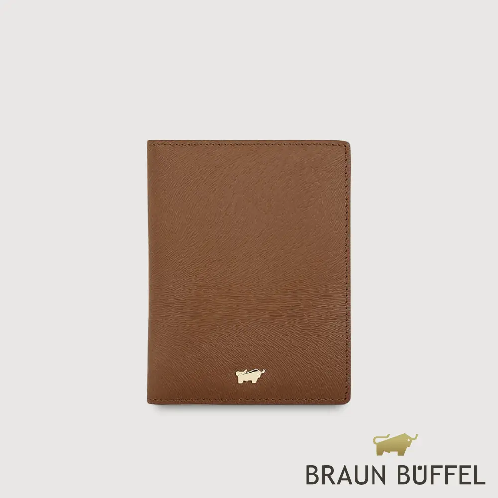 【BRAUN BUFFEL 德國小金牛】台灣總代理 蘇菲娜-A  4卡零錢袋卡夾-麥色/BF885-511-BRA