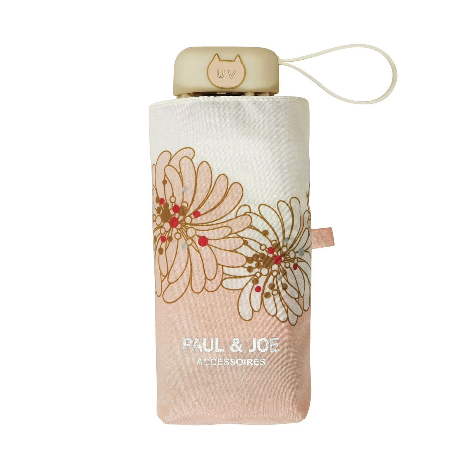 日本 PAUL & JOE ACCESSOIRES Compact UV 晴雨兩用折傘/ Chrysanthemum Pink