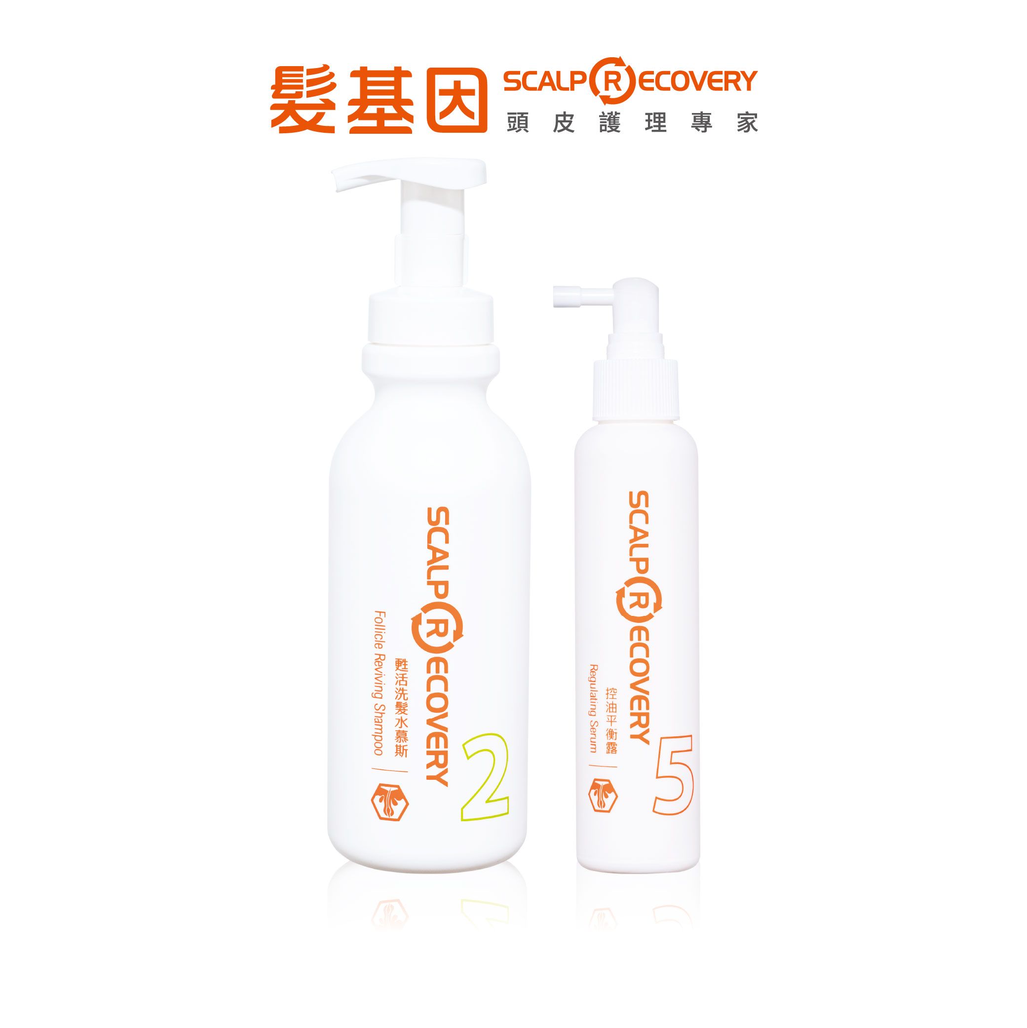 【髮基因】敏弱頭皮保養組-甦活洗髮水慕斯500ml＋控油平衡露150ml