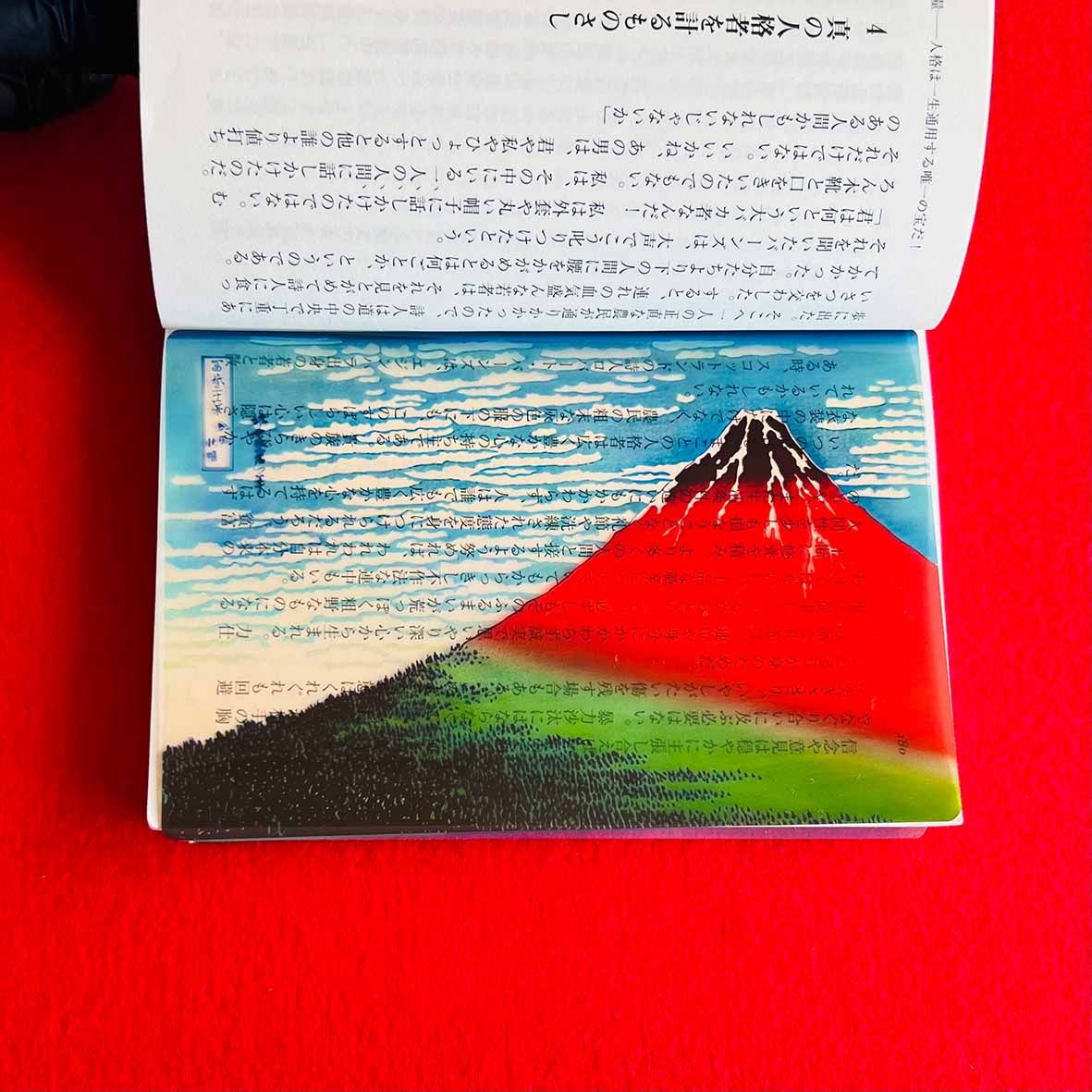 【誠品獨家】日本ZEROBASE世界名畫透明書籤/ 葛飾北齋/ 凱風快晴