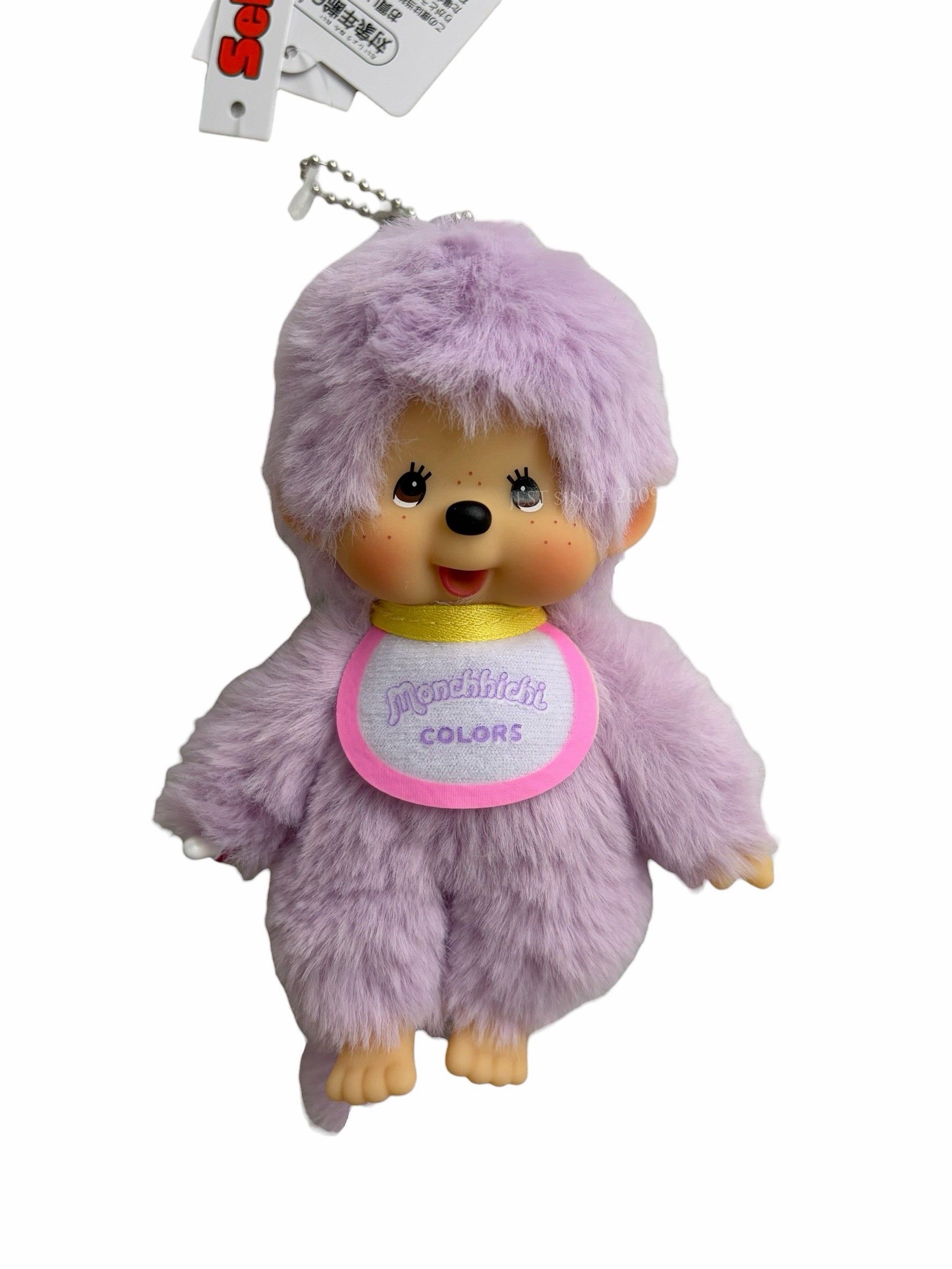 【現貨】日本 Monchhichi 蒙奇奇 彩虹系列人氣吊飾 (226955/淺紫/彩虹/夢奇奇/吊飾/鑰匙圈/平行輸入)