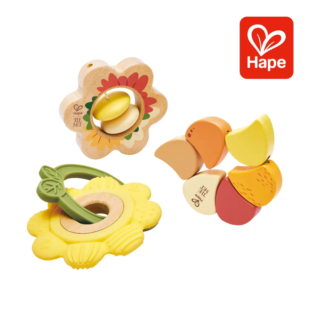 德國Hape MET雷諾瓦菊花藝術花朵搖鈴
