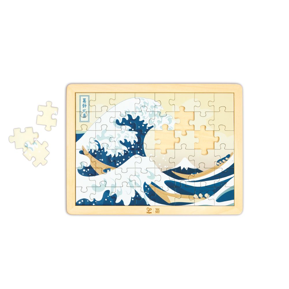 德國Hape MET拼圖-葛飾北齋神奈川沖浪