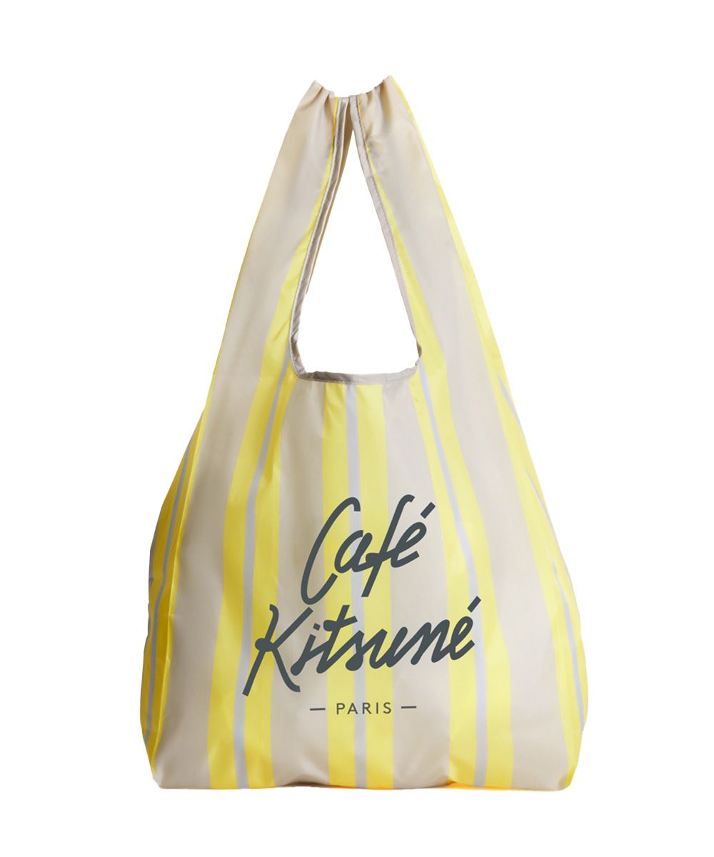 CAFÉ KITSUNÉ 檸檬漸層摺疊手提袋