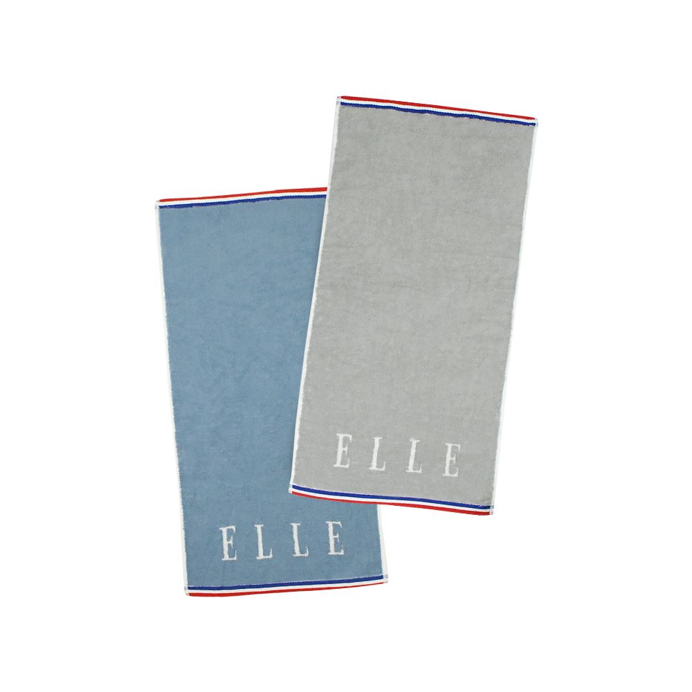 ELLE HOME 法國經典純棉素色緹花毛巾(4件組)/ 每色各2