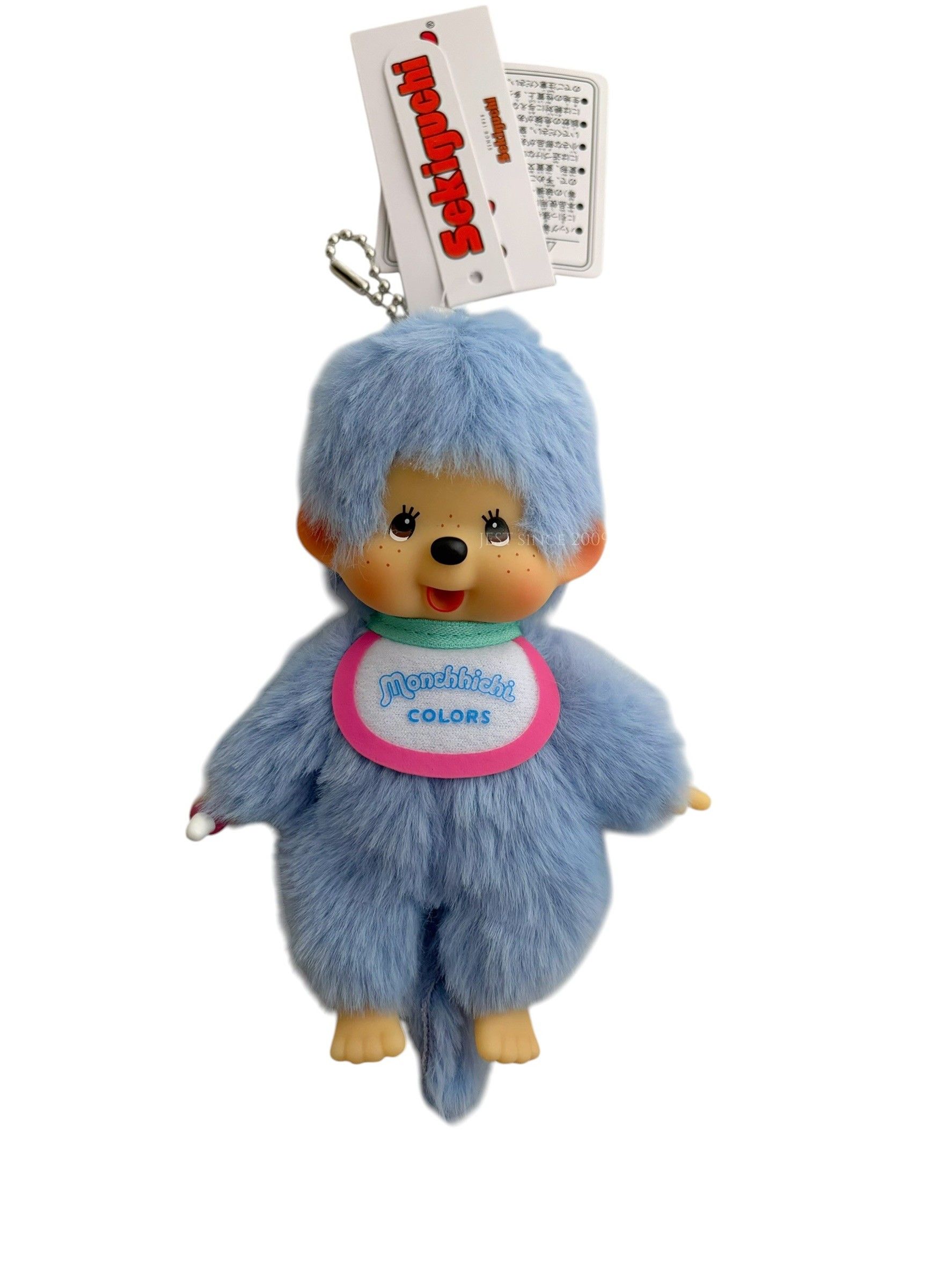 【現貨】日本 Monchhichi 蒙奇奇 彩虹系列人氣吊飾 (226993/淺藍/彩虹/夢奇奇/吊飾/鑰匙圈/平行輸入)