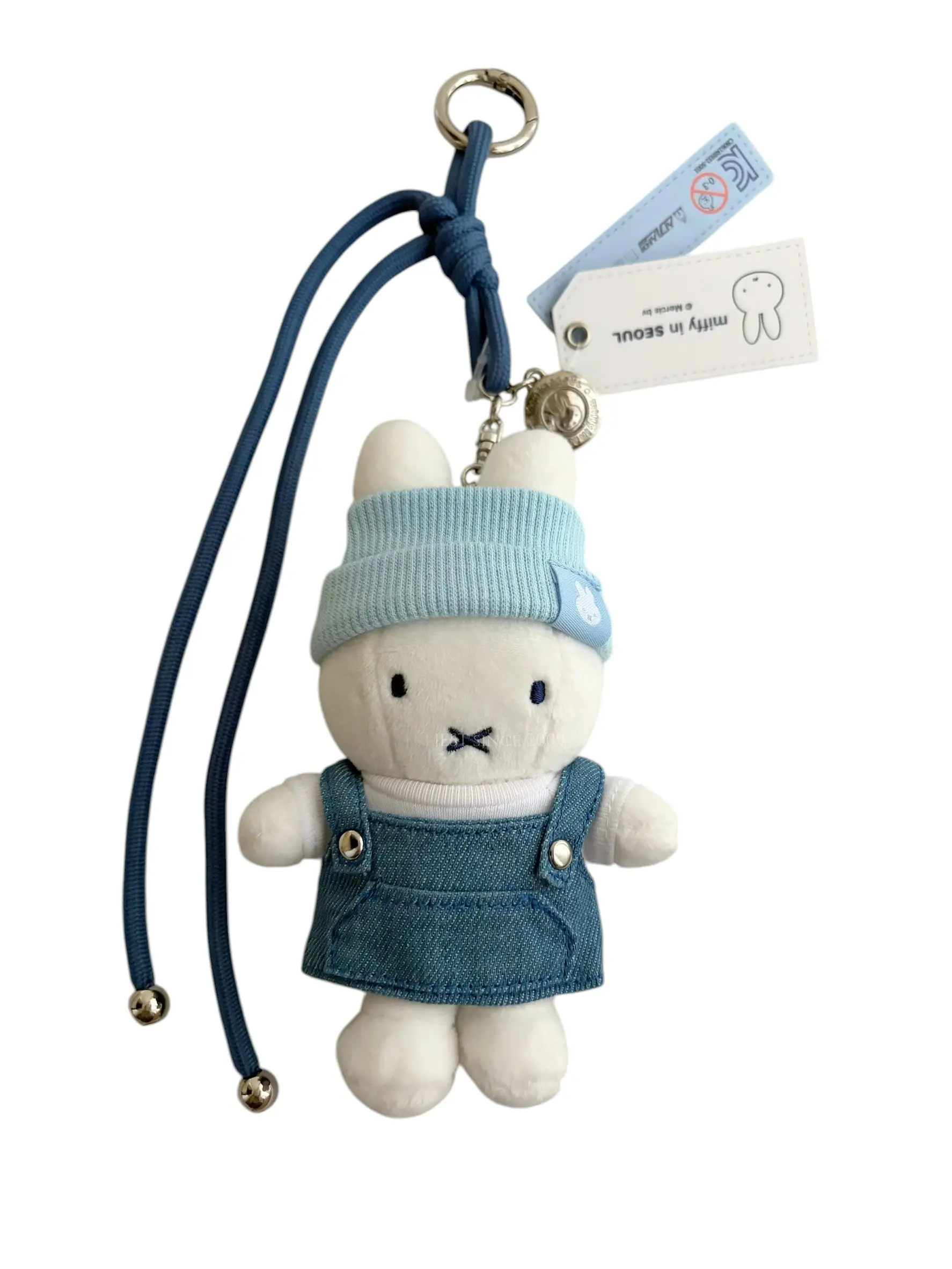 【現貨】韓國 首爾限定 牛仔米菲兔吊飾 (70073/白/牛仔藍/米菲兔/miffy/韓國限定/首爾限定/吊飾/鑰匙圈/平行輸入)