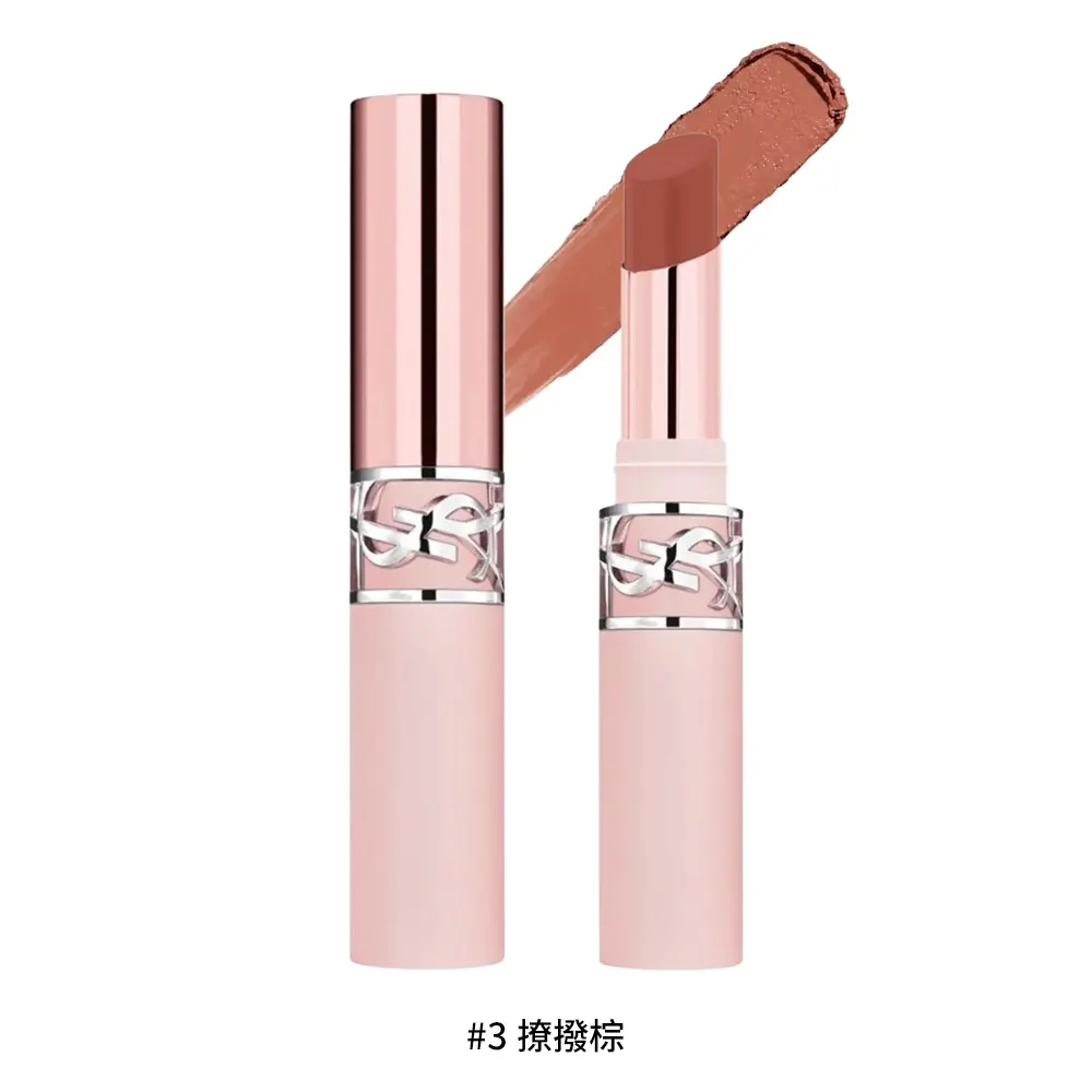 YSL 情挑裸吻煙霧唇膏/ 3g/ 平行輸入/ #3撩撥棕