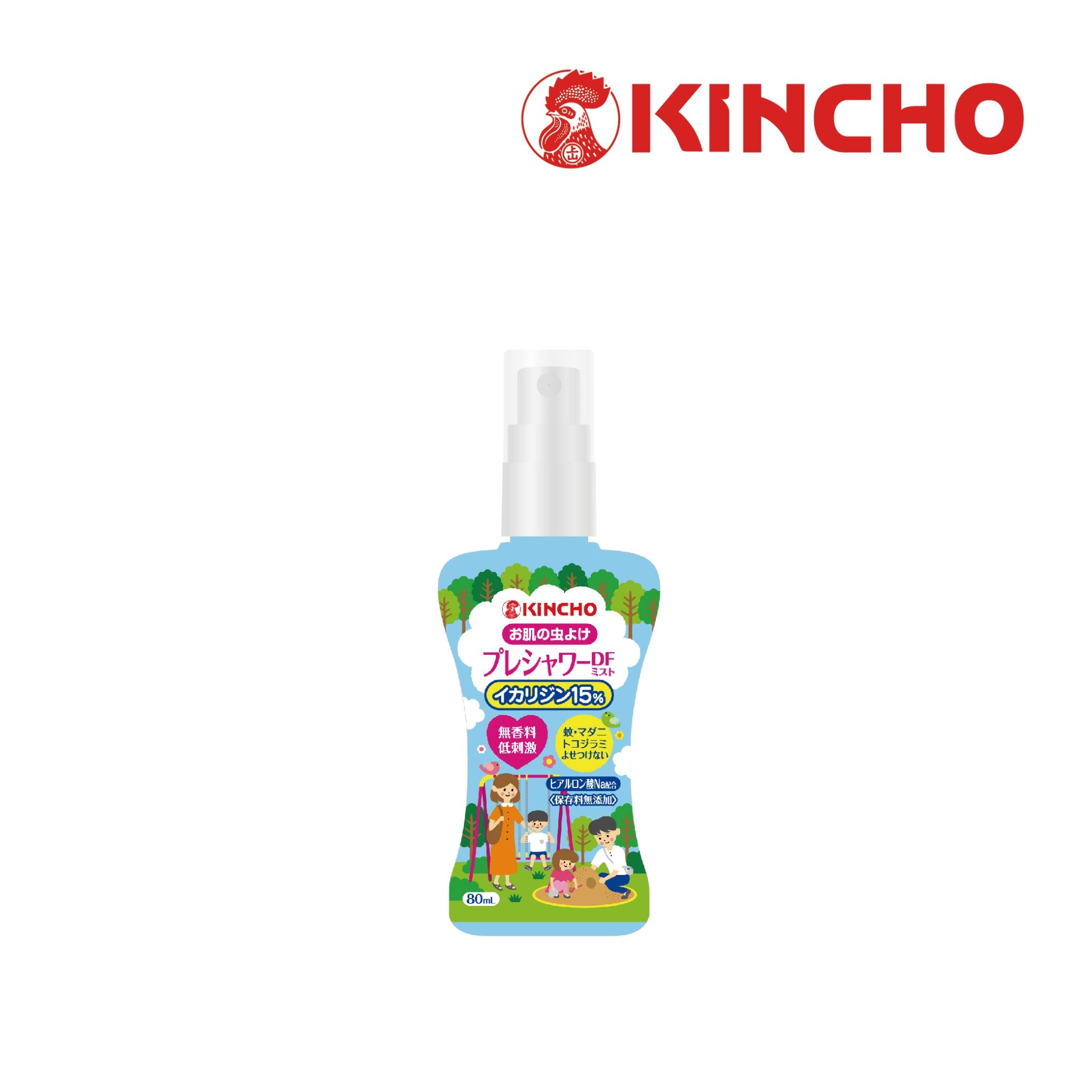 日本金鳥派卡瑞丁防蚊自寶防蚊液/ 親子插畫款/ 80ml