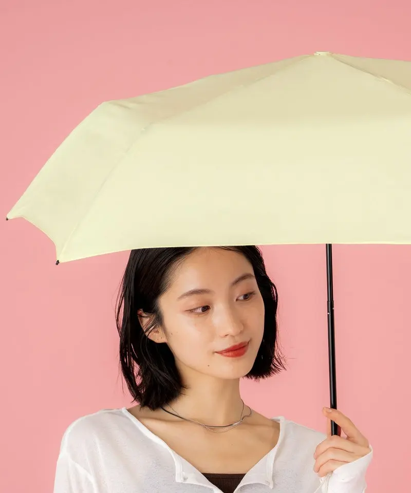 日本 Wpc. Air-Light晴雨兩用 UV90%極輕折傘/ Yellow