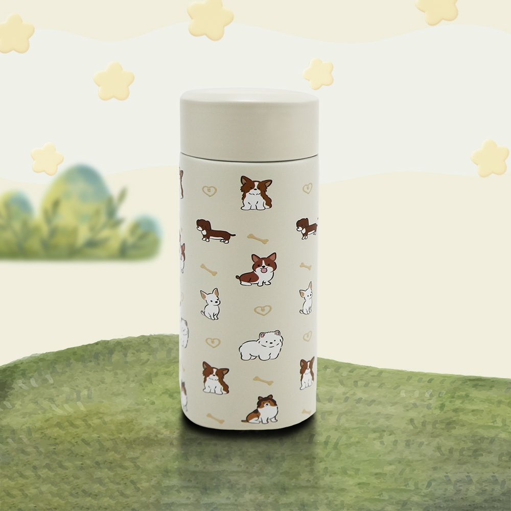 CLARE 316陶瓷全鋼保溫杯-230ml-1支/ 福氣狗