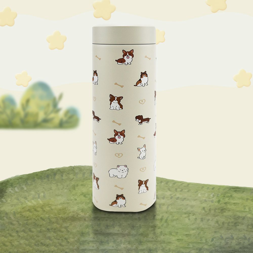 CLARE 316陶瓷全鋼保溫杯-500ml-1支/ 福氣狗