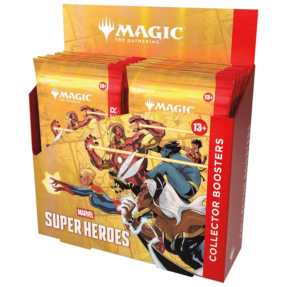 稀有牌張等你收藏➤MTG魔法風雲會集換式卡牌遊戲/ 漫威超級英雄/ 聚珍補充包/ 1盒/ 共12包/ 英文