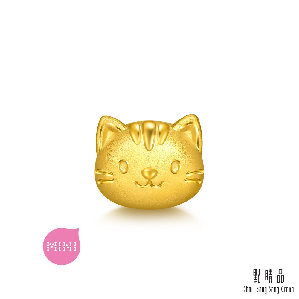 點睛品 Charme Mini 貓咪 黃金串珠