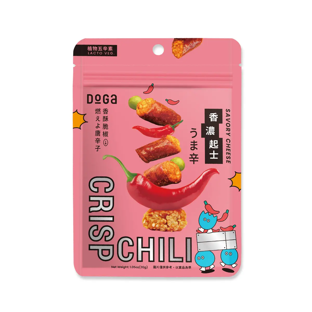 DoGa 2.0香酥脆椒/ 香濃起士/ 植物五辛素/ 獨享包