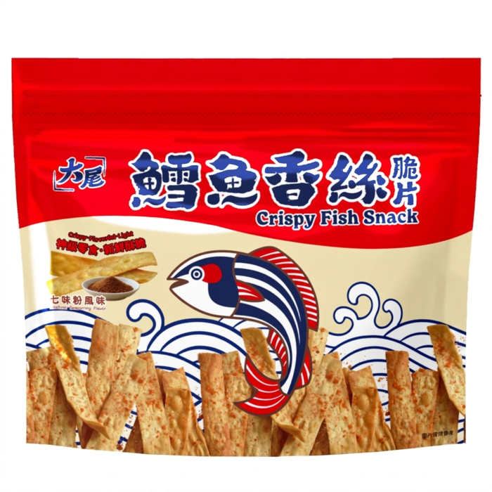 KAKA鱈魚香絲脆片/ 七味粉風味/ 80g