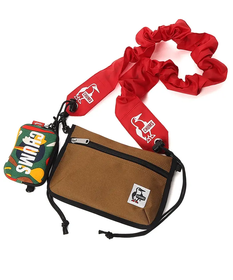 CHUMS Wearable Sling Shoulder Bag Sweat Nylon兩用造型肩背包/ Big Motif