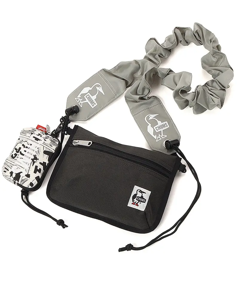 CHUMS Wearable Sling Shoulder Bag Sweat Nylon兩用造型肩背包/ Onomatope