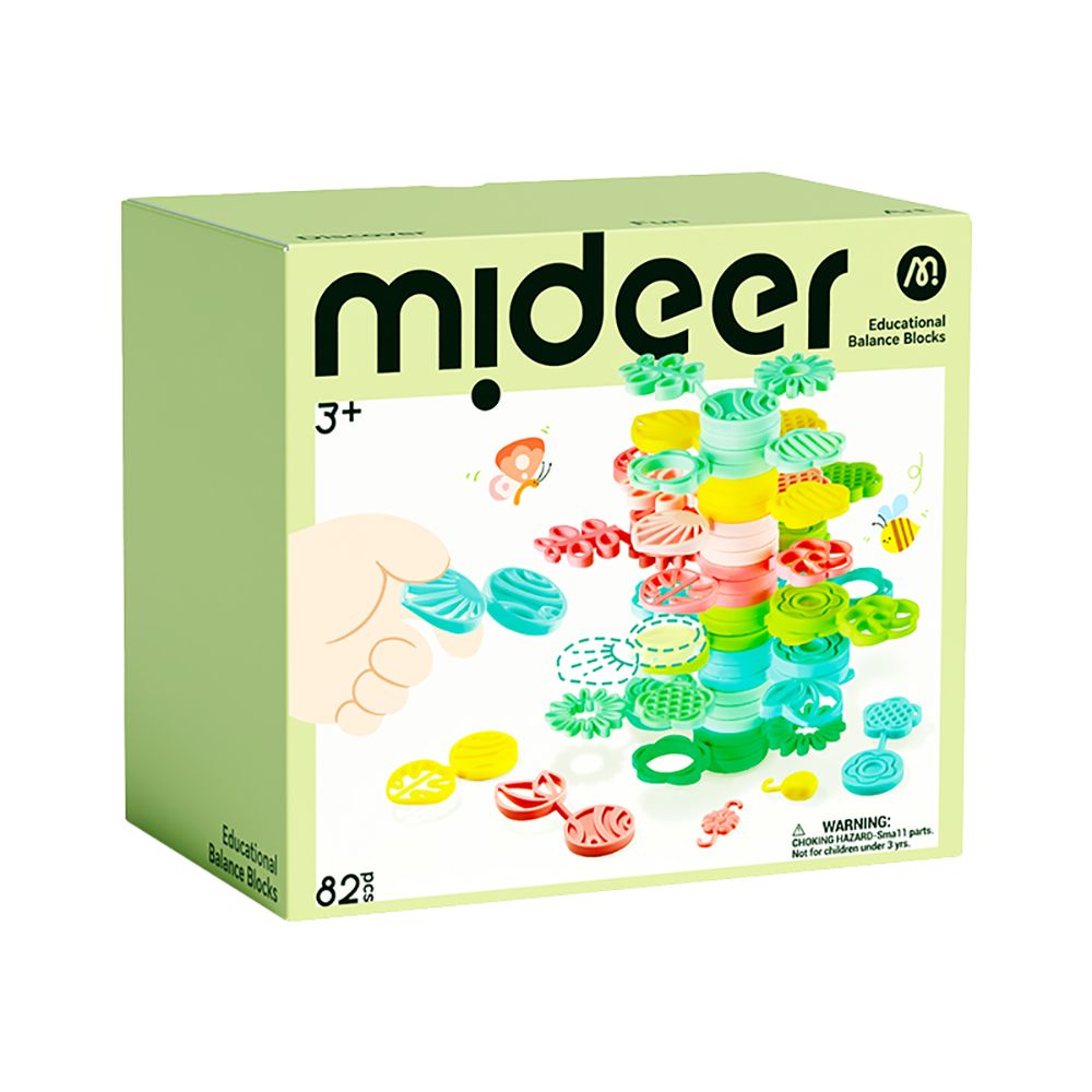 MiDeer立體花園疊疊樂積木遊戲組/ 82pcs