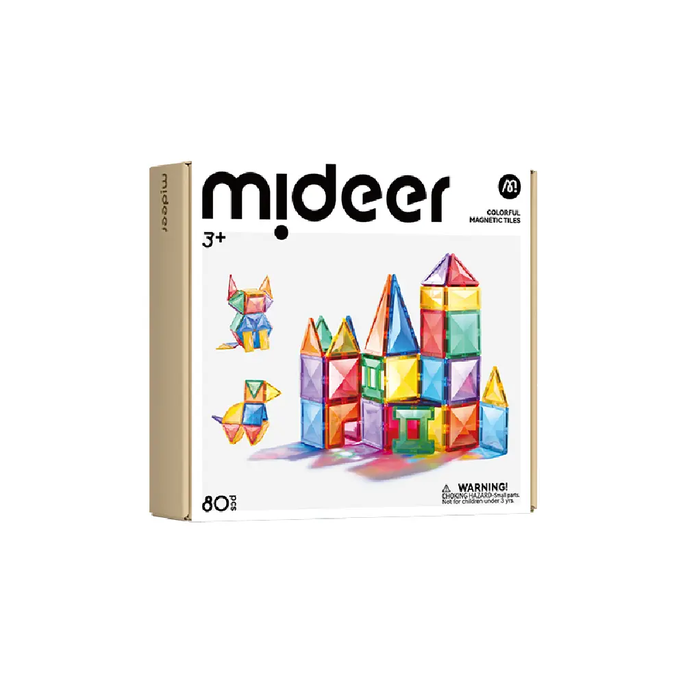 MiDeer多彩透光磁力片/ 80片