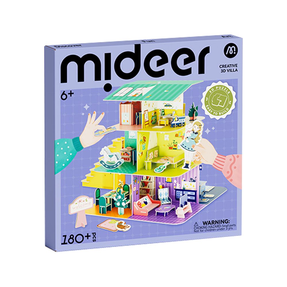 MiDeer 3D立體娃娃屋DIY遊戲組/ 180pcs