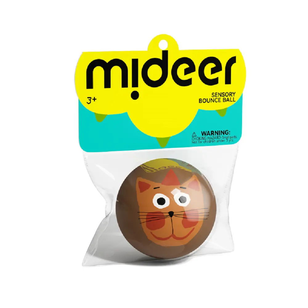 MiDeer迷你感官彈跳球/ 咖啡貓/ 6cm