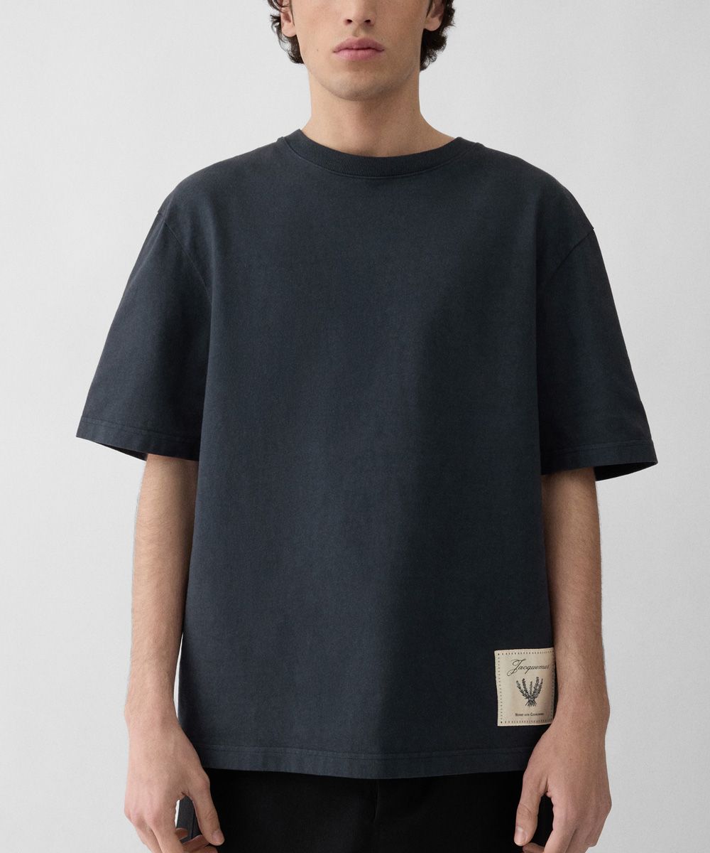 JACQUEMUS 迷迭香標籤深海軍藍短袖TEE/中性/ M