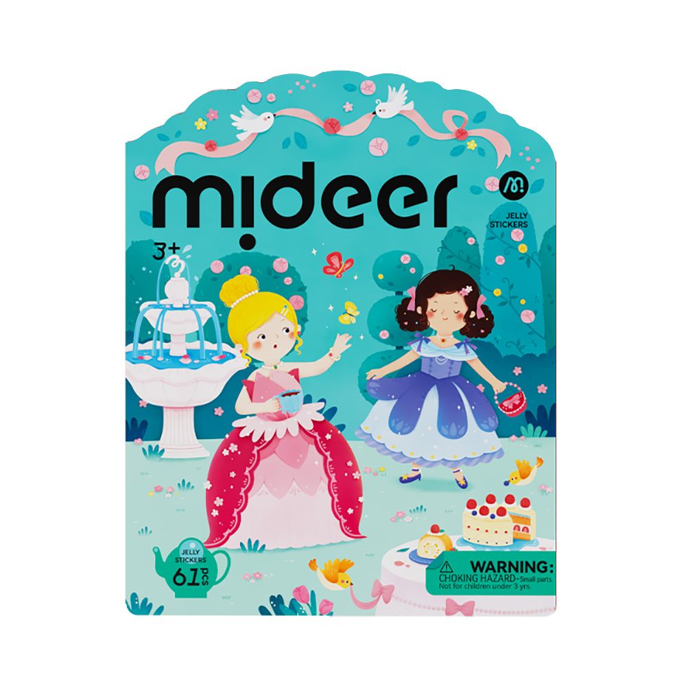 MiDeer益智果凍貼紙書/ 公主變裝秀