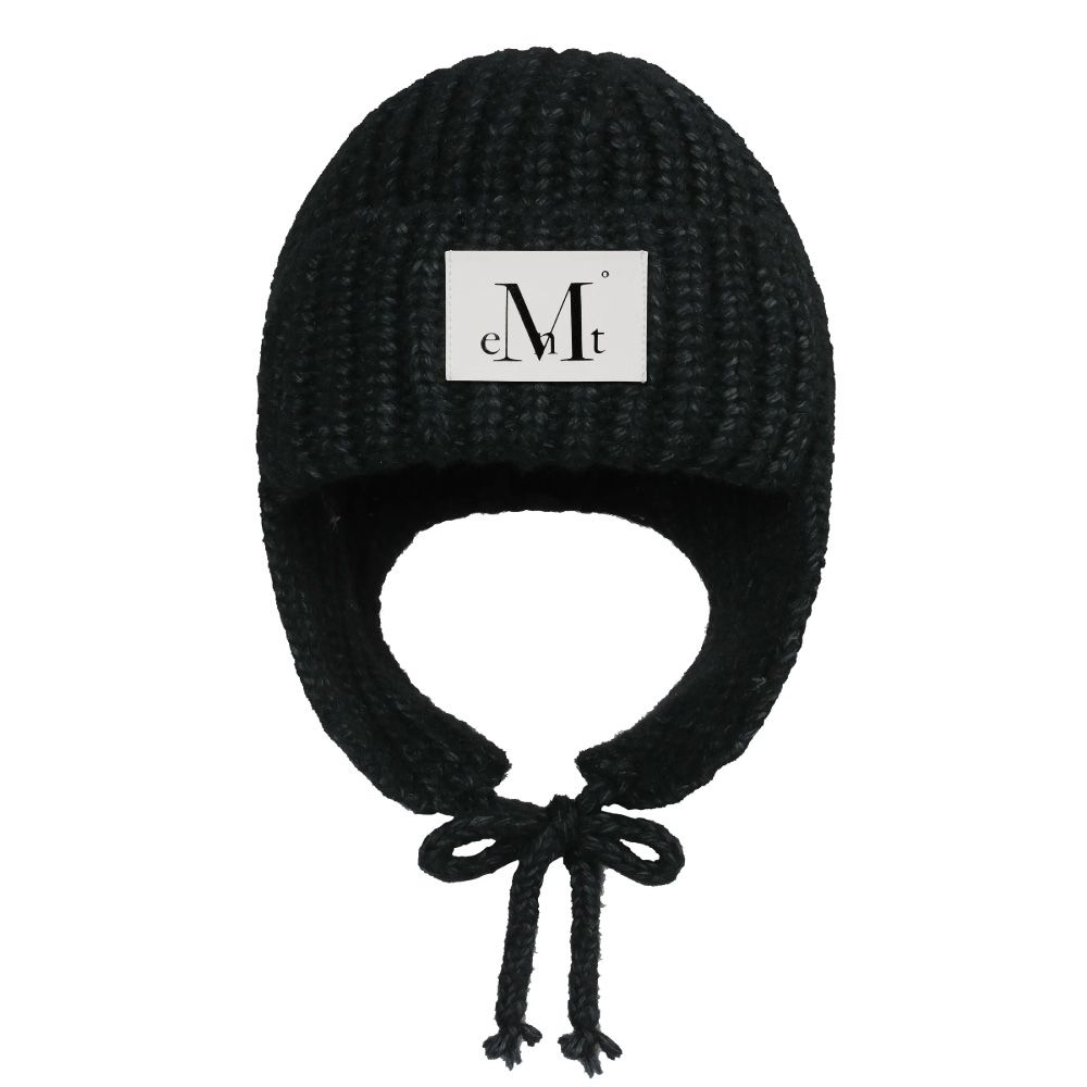 韓國 MUCENT MANON KNIT TROOPER HAT 針織護耳飛行帽 黑色Black