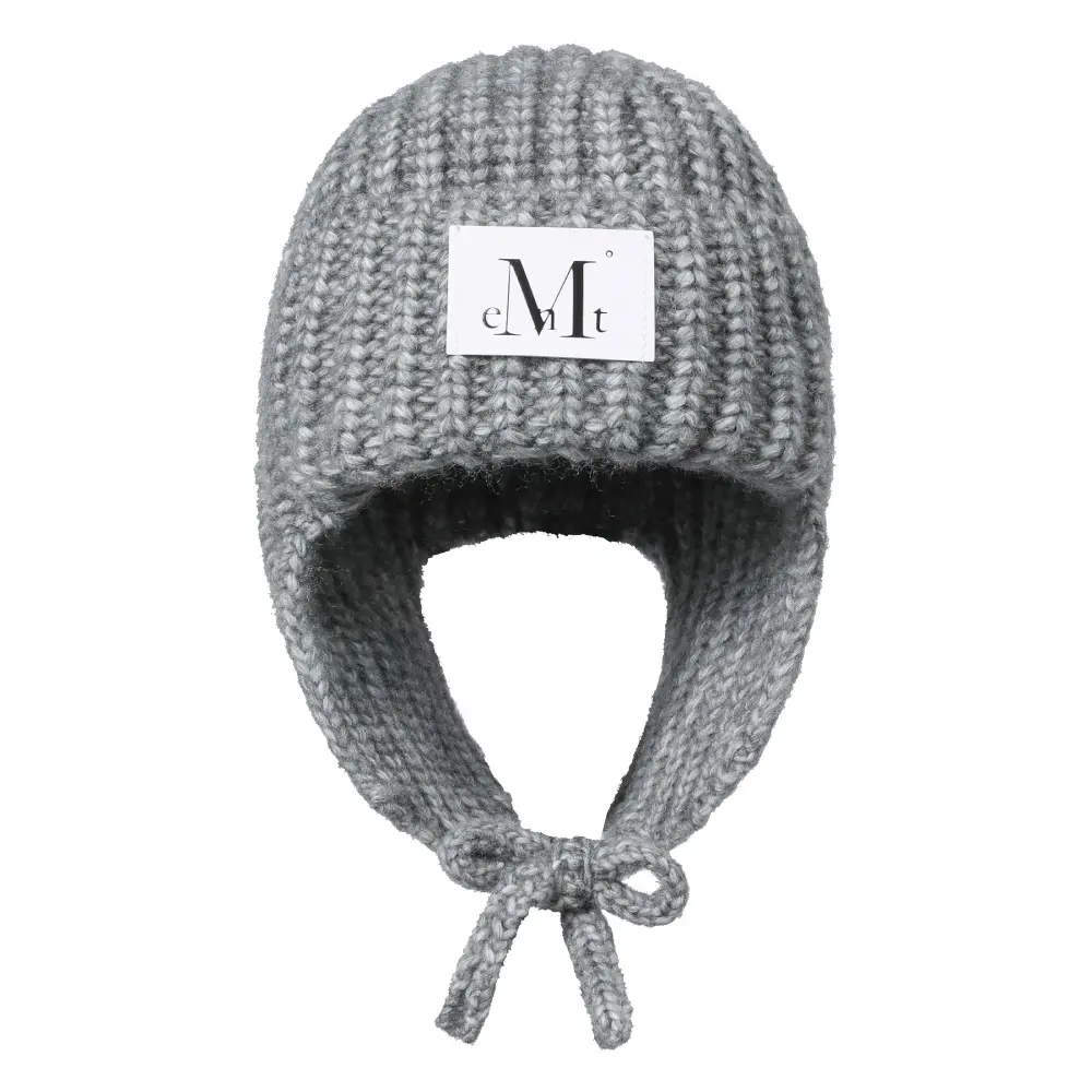韓國 MUCENT MANON KNIT TROOPER HAT 針織護耳飛行帽 灰色Gray