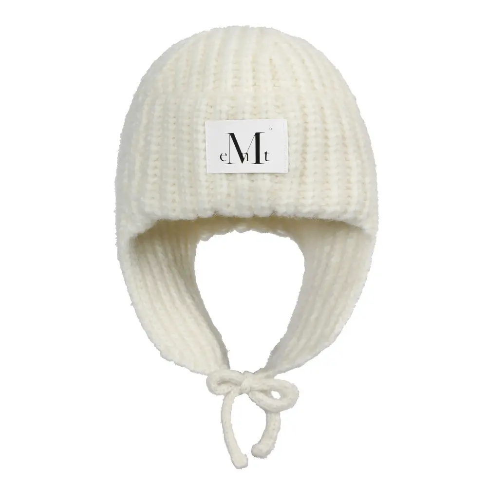 韓國 MUCENT MANON KNIT TROOPER HAT 針織護耳飛行帽 象牙白Ivory